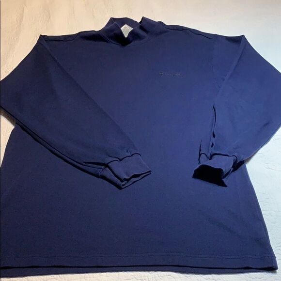 Men’s navy Columbia L/S shirt. L - Picture 4 of 5